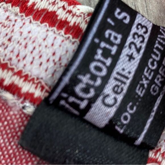 Victoria’s Essentials Linen Chambray Tunic Shirt Red XXL - Picture 10 of 14